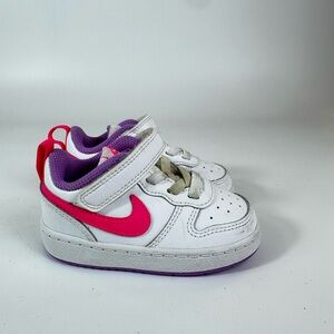 Nike Court Borough low White/Pink/Purple